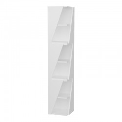 Klaro pakoworld column bookcase in white shade 32x32x165cm