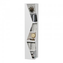 Klaro pakoworld column bookcase in white shade 32x32x165cm