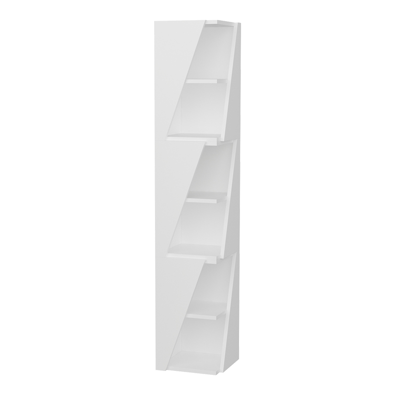 Klaro pakoworld column bookcase in white shade 32x32x165cm