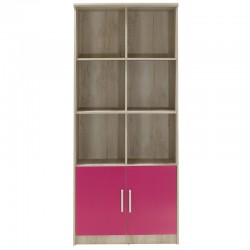 Βιβλιοθήκη παιδική σύνθετη Looney pakoworld χρώμα castillo-ροζ 80,5x36,5x183,5εκ
