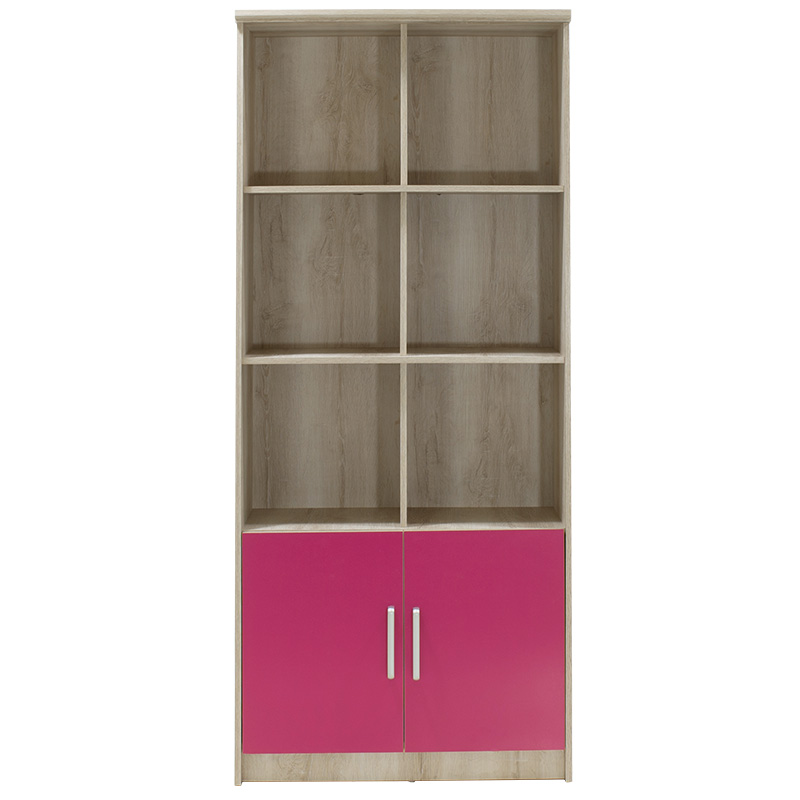Children\'s bookcase Looney pakoworld castillo-pink 80.5x36.5x183.5