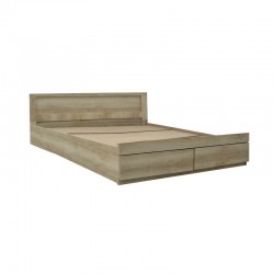 Semi-double bed Nalos pakoworld with drawer castillo-oak 140x200cm