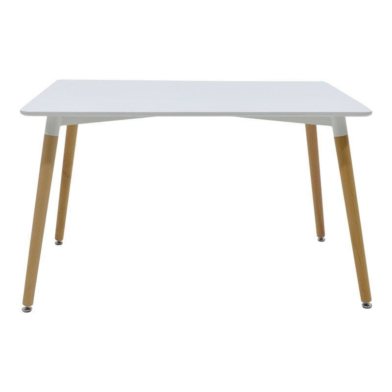 Dining table Natali MDF top white 120x80x75cm