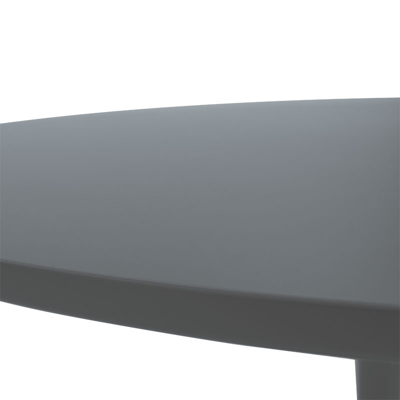 Dining table Balou pakoworld MDF dark grey matte D100x75cm