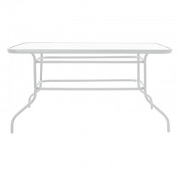 Valor pakoworld table metal white-glass 140x80x70cm