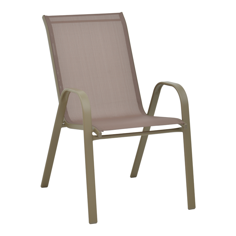 Armchair Calan pakoworld metal champagne 55x75x90cm