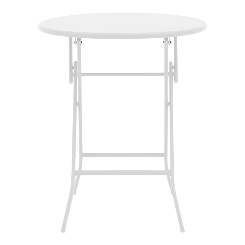 Table Albero pakoworld white color metal D60x70cm