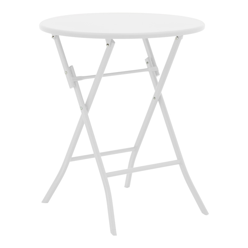 Table Albero pakoworld white color metal D60x70cm