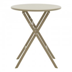 Table Albero pakoworld champagne color metal D60x70cm