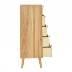 Συρταριέρα Othello pakoworld ξύλο σε φυσική απόχρωση 40x35x99εκ
