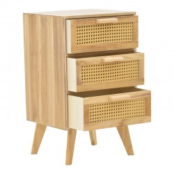 Bedside table Amadeus pakoworld wood in a natural shade 40x35x66cm