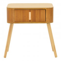 Evander bedside table pakoworld wood in a natural shade 45x35x50cm