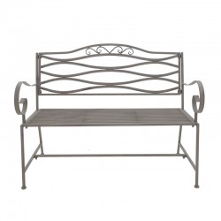 Benko pakoworld metal bench in bronze shade 114x45x95cm