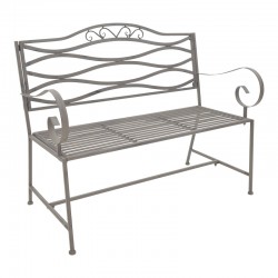 Benko pakoworld metal bench in bronze shade 114x45x95cm