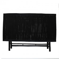 Badou pakoworld folding bamboo table black 150x80x77cm