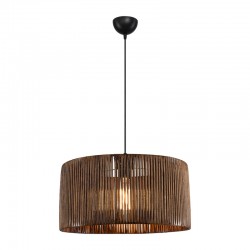 Lambu pakoworld single-light ceiling lamp E27 in brown shade Φ40x20cm