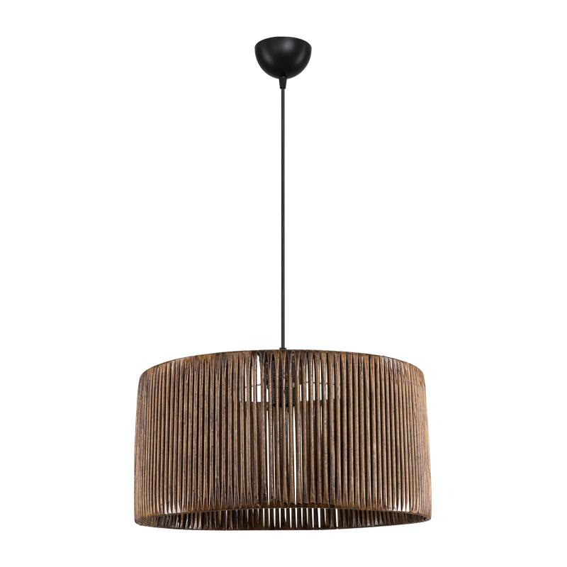 Lambu pakoworld single-light ceiling lamp E27 in brown shade Φ40x20cm