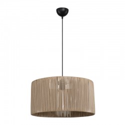 Lambu pakoworld single-light ceiling lamp E27 in natural shade Φ40x20cm