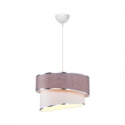 Ceiling light Loopy pakoworld Ε27 rose-white D30x18cm