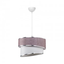 Ceiling light Loopy pakoworld Ε27 rose-white D30x18cm