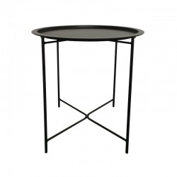 Caius pakoworld metal table in black shade D46x52cm
