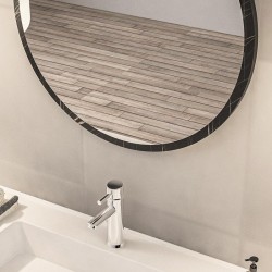 Mirror Sabino pakoworld in marble anthracite color 60x2x60cm