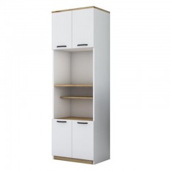Floor shelf unit Rowan pakoworld white 60x42x182cm