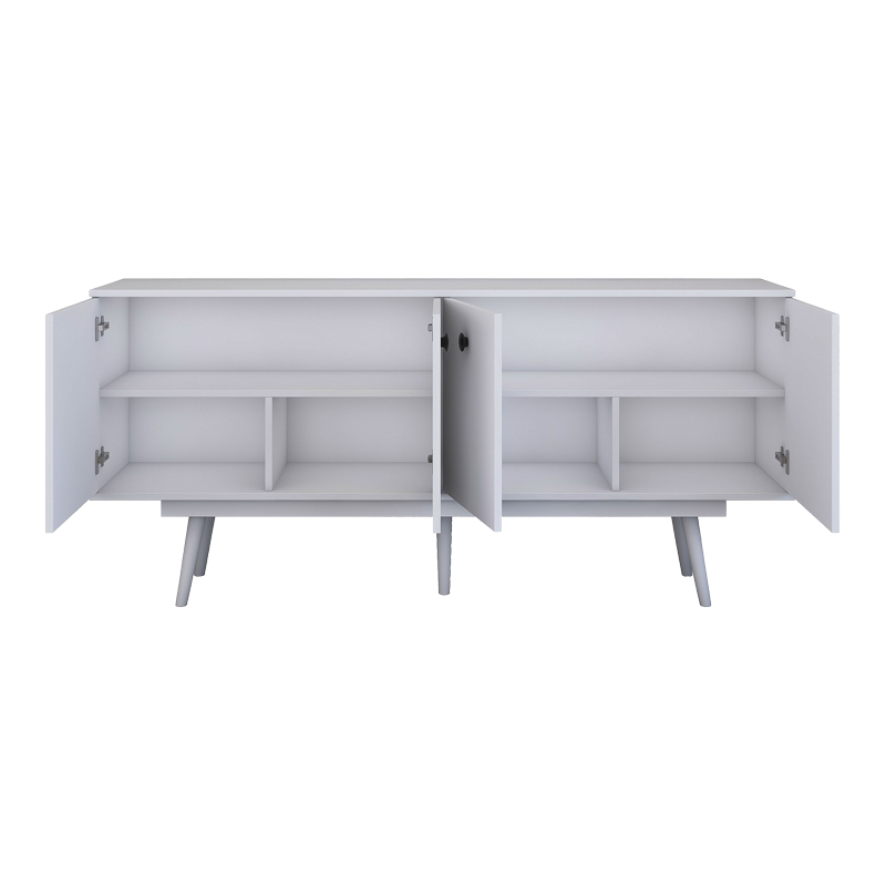 Buffet Salonde pakoworld white melamine-white pp leg 180x40x82.6cm