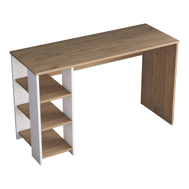 Work desk Lanuta pakoworld in walnut-white shade 120x45x73.8cm