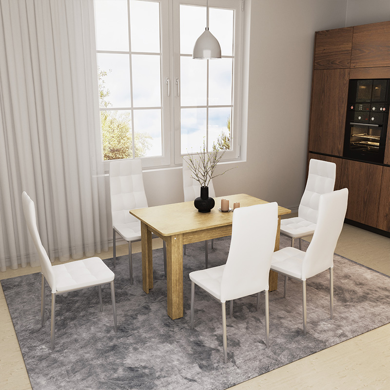 Dining table Quiin pakoworld expandable sonoma 120-174x70x73.5cm