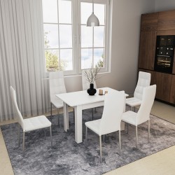 Dining table Quiin pakoworld extendable white 120-174x70x73.5cm