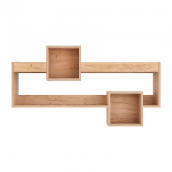 Wall Shelf Shellie pakoworld in oak color 120x28x65cm