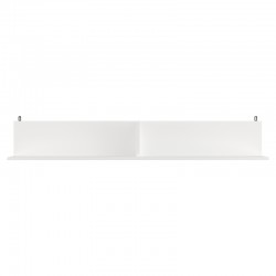 Wall shelf Drowel pakoworld in white color 130x21.6x20cm