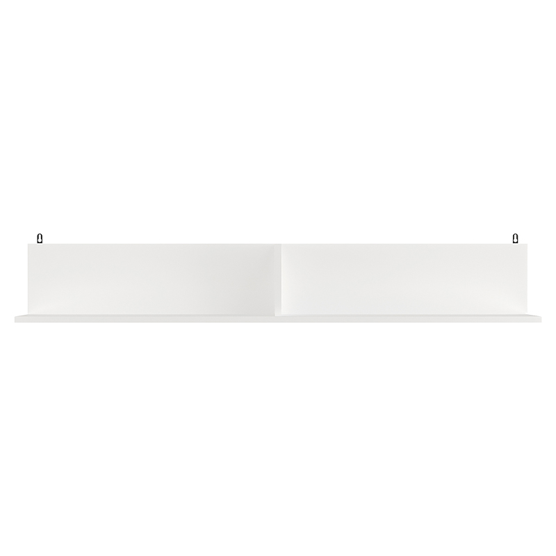 Wall shelf Drowel pakoworld in white color 130x21.6x20cm