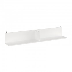 Wall shelf Drowel pakoworld in white color 130x21.6x20cm