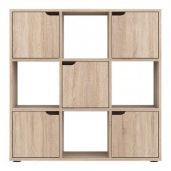 Bookcase Bookel pakoworld in sonoma color 88.5x27.5x89.3cm