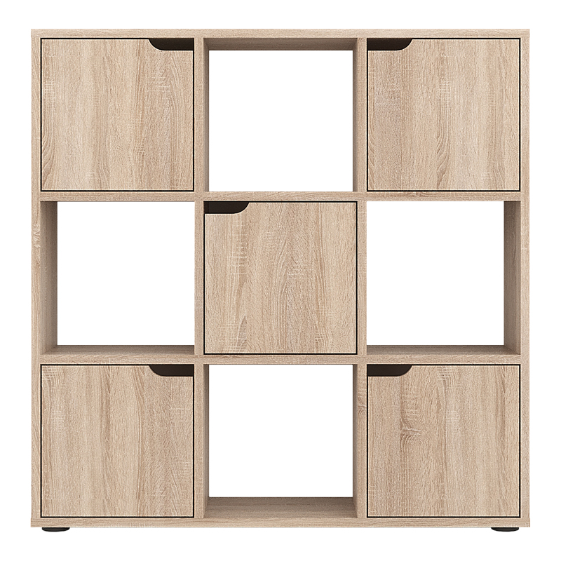 Bookcase Bookel pakoworld in sonoma color 88.5x27.5x89.3cm