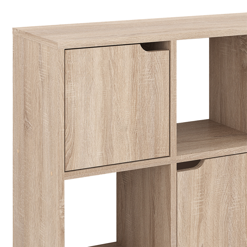 Bookcase Bookel pakoworld in sonoma color 88.5x27.5x89.3cm