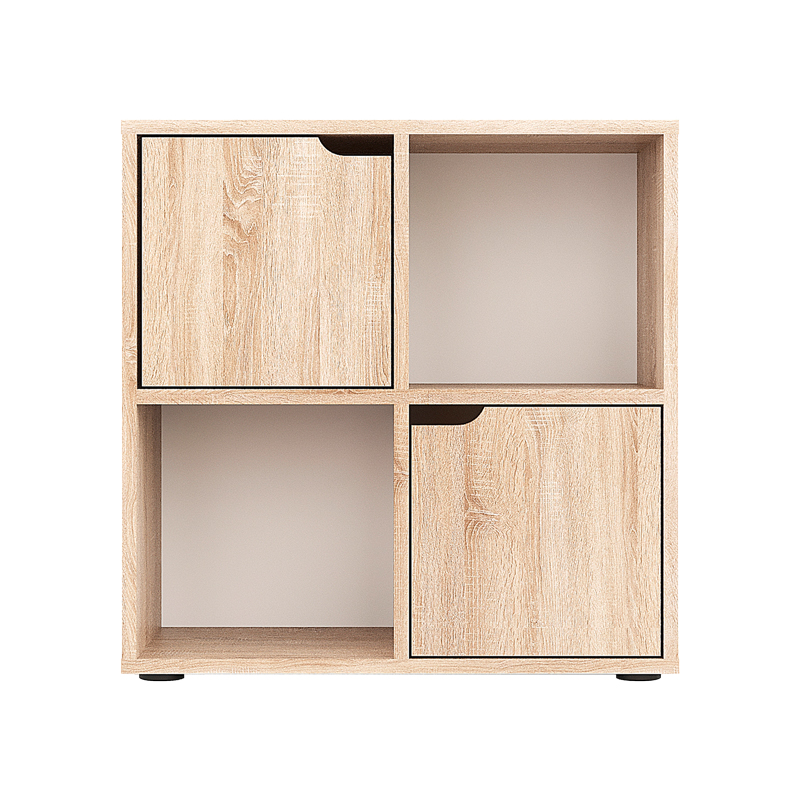 Bookcase Bookel pakoworld in sonoma color 59.6x27.5x60.4cm