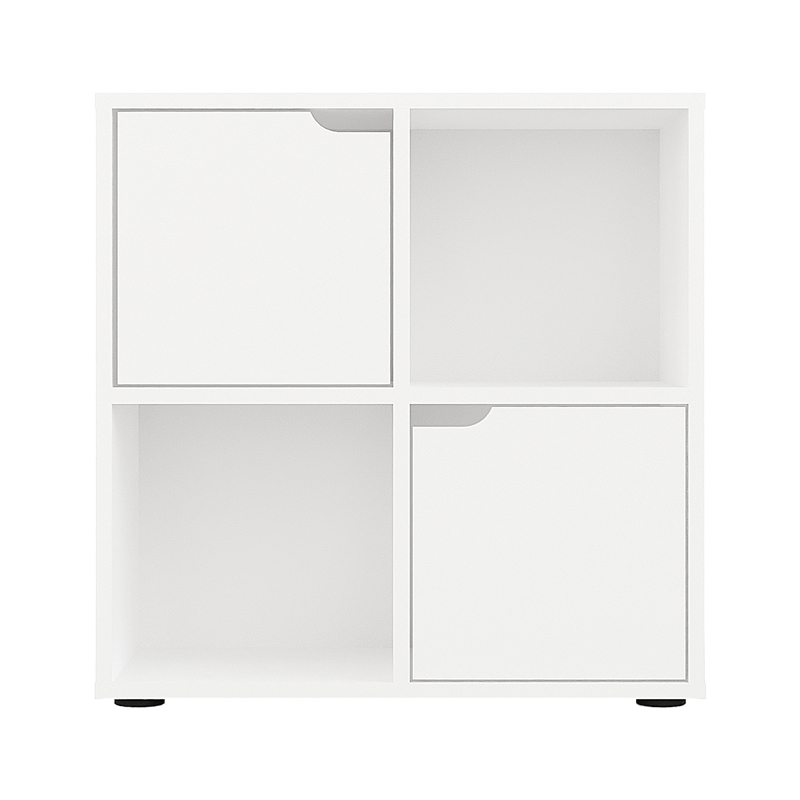 Bookcase Bookel pakoworld in white color 59.6x27.5x60.4cm