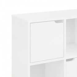 Bookcase Bookel pakoworld in white color 59.6x27.5x60.4cm