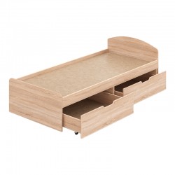 Regan pakoworld bed with drawers in oak shade 90x200cm