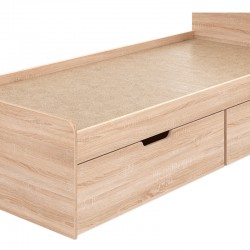 Regan pakoworld bed with drawers in oak shade 90x200cm