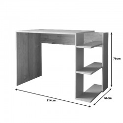 Γραφείο εργασίας Toska pakoworld σε oak- sandstone απόχρωση 114x56x76εκ