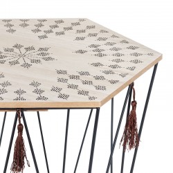Kumi pakoworld mosaic-black coffee table 39.5x38x44cm