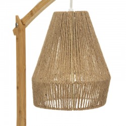 Table lamp Sean pakoworld E27 40W bamboo in beige shade 32.5x18x56cm