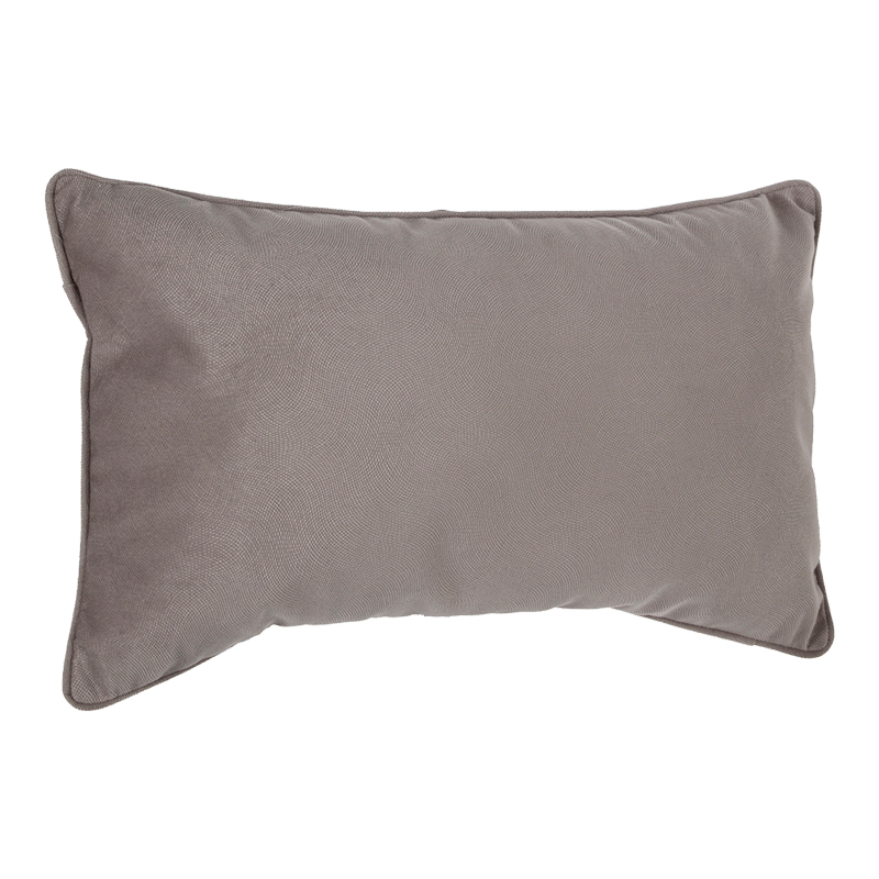 Deco cushion Lubel pakoworld in grey-brown color 30x50cm