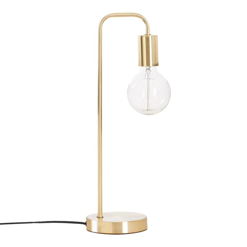 Table lamp Klio pakoworld metal in gold color 15x12.5x45cm