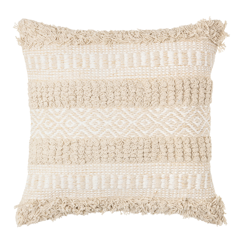 Deco cushion Notika I pakoworld in beige color 40x40cm