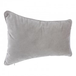 Deco cushion Lubel pakoworld in light grey color 30x50cm